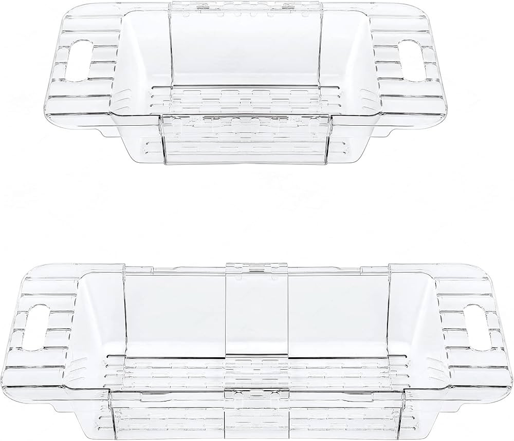 Over the Sink Colander Strainer Extendable Plastic Collapsible Colanders for Sink Adjustable Stra... | Amazon (US)