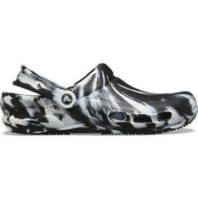 Crocs Adult Bistro Marbled Clogs Slip Resistant Work Shoes, Black/White, M12 | Target