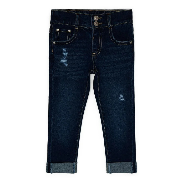 Wonder Nation Toddler Girl Denim Jeans, Sizes 12M-5T | Walmart (US)