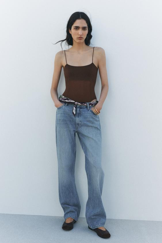 STRAIGHT CUT HIGH WAIST JEANS ZW COLLECTION | Zara US