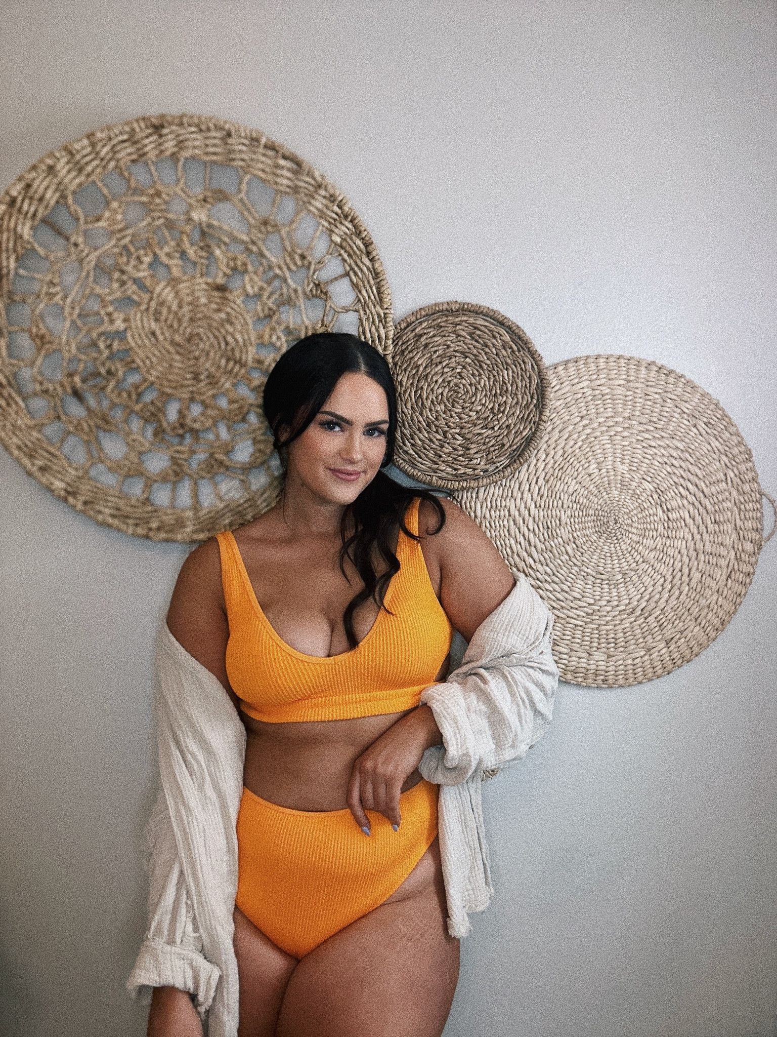 wearing size L in top and cover up, size XL in bottoms @lindseyjpressley on IG/TT 🫶🏼

#LTKcurves #LTKswim #LTKunder50