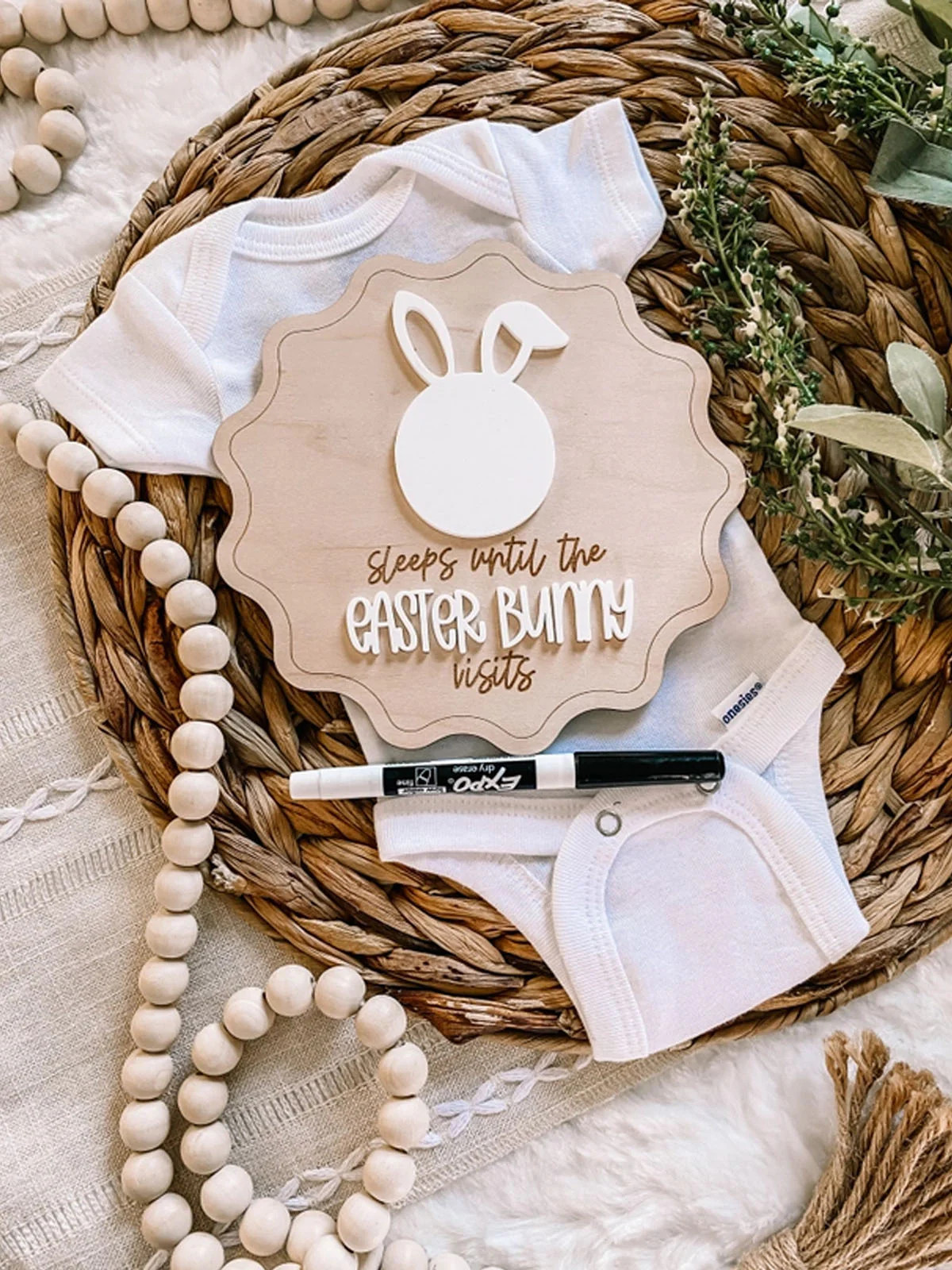 Easter Bunny Countdown Sign | SpearmintLOVE