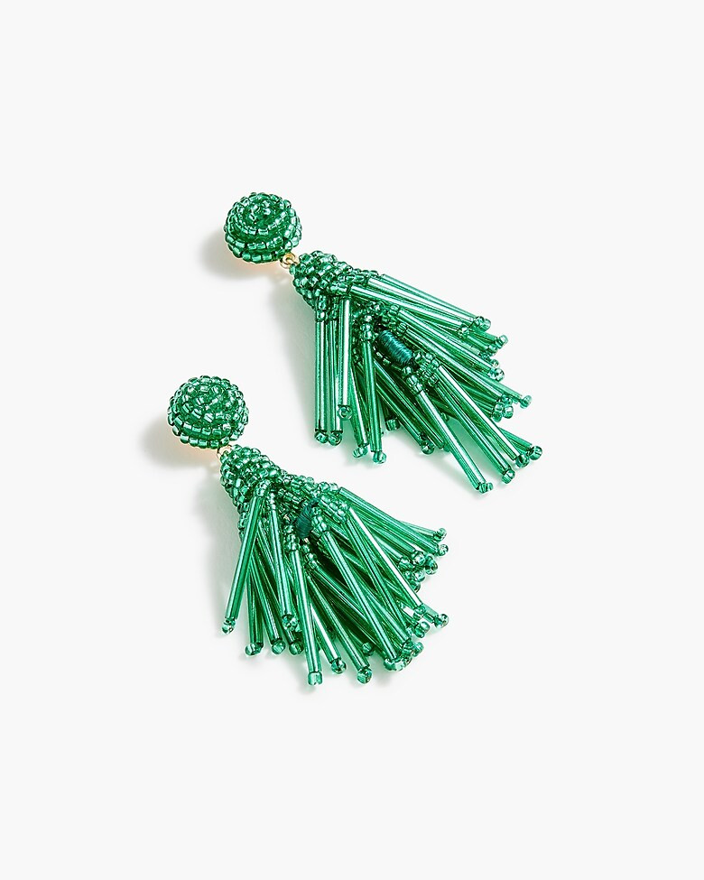 Beaded tassel earrings | J.Crew Factory