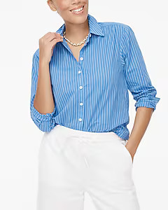 Striped lived-in button-up shirt | J.Crew Factory