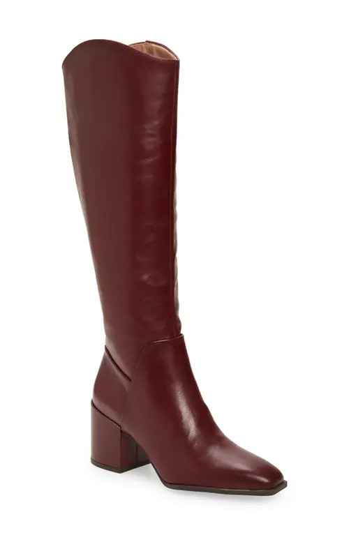 Nordstrom Valentina Tall Shaft Boot in Burgundy at Nordstrom, Size 9 | Nordstrom