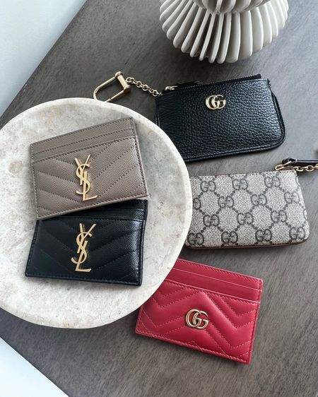 Gift idea for her
Mother’s Day gift guide 
Gucci card case
YSL card case
Luxe gift ideas