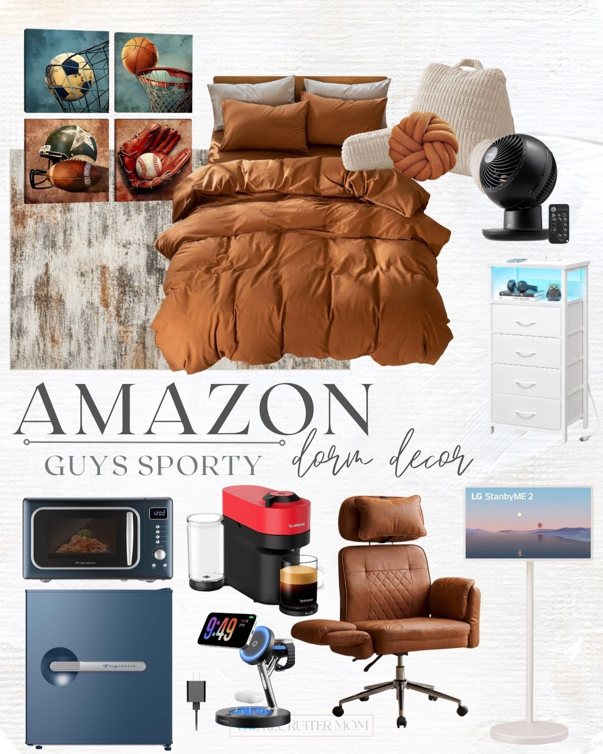 Dorm Room Styling...College Guy Style. From cozy bedding to sleek tech, this space is now a true haven for sports enthusiasts. #SportsRoom #AmazonFinds #dormdecor #dormroom

#LTKSeasonal #LTKHome #LTKKids