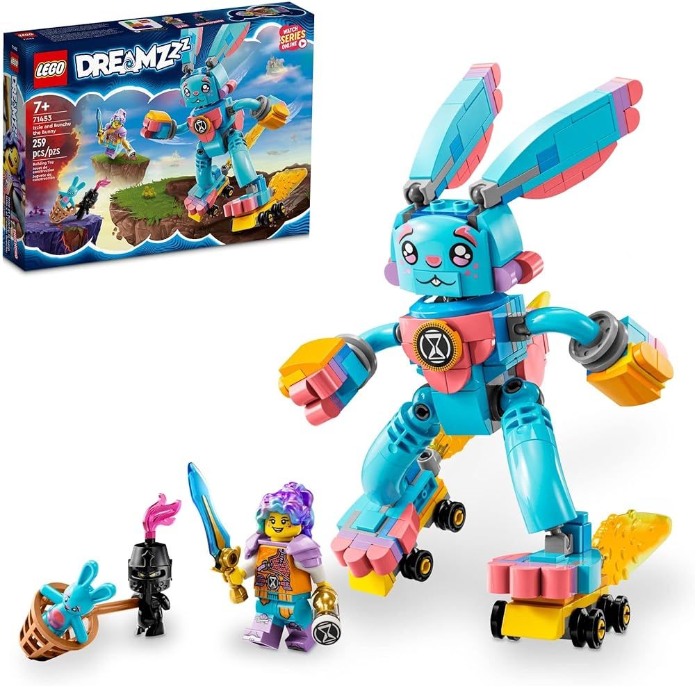 LEGO DREAMZzz Izzie and Bunchu The Bunny Building Toy Set, 2 Ways to Build Bunchu The Bunny, East... | Amazon (US)