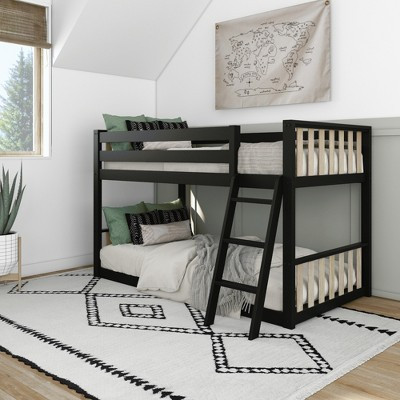 Max & Lily Solid Wood Scandinavian Twin over Twin Bunk Bed for Kids with Ladder | Target