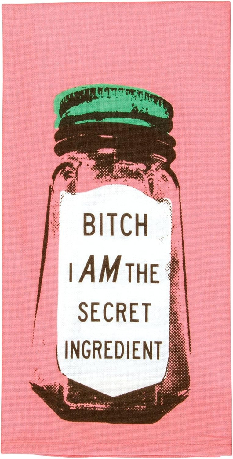 Blue Q Dish Towel, Bitch I Am The Secret Ingredient. 100% Cotton, Funny and Functional, Screen-Pr... | Amazon (US)