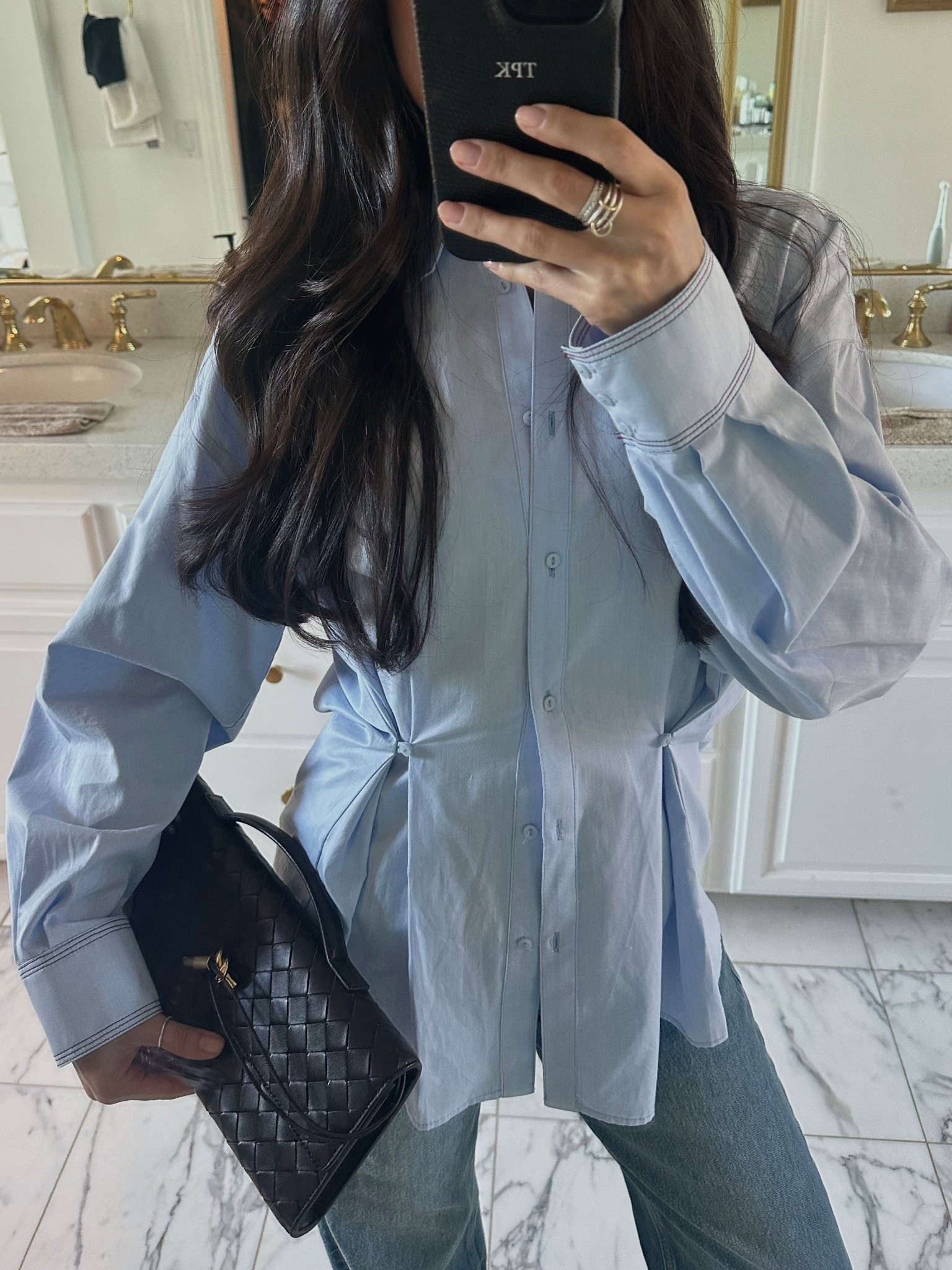 This shirt is old Zara so linking similar! I loveee a good button down with a twist

#LTKootd #LTKWorkwear