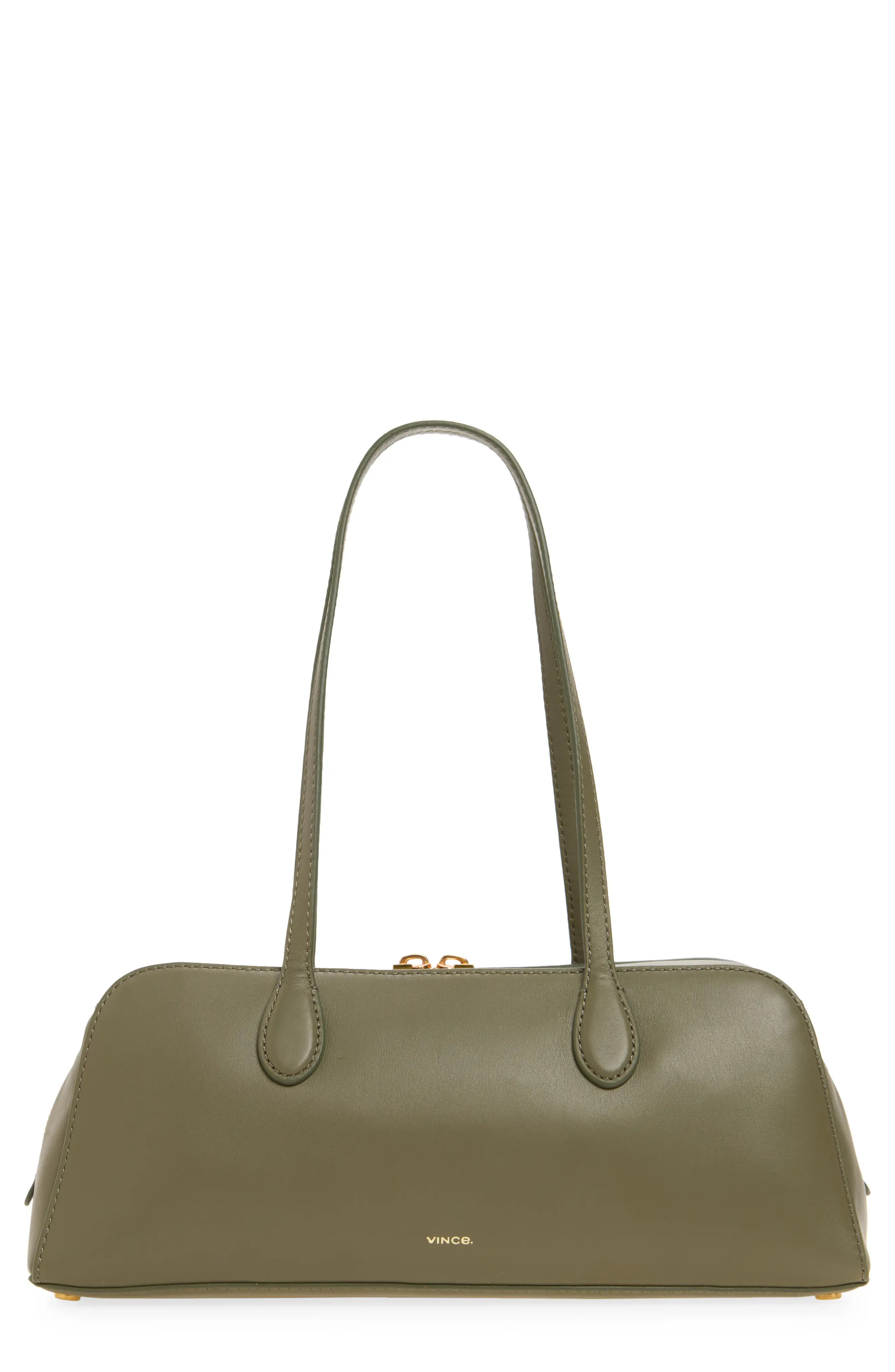 Vince Athene Nappa Leather East/West Shoulder Bag in Pinegrove at Nordstrom | Nordstrom