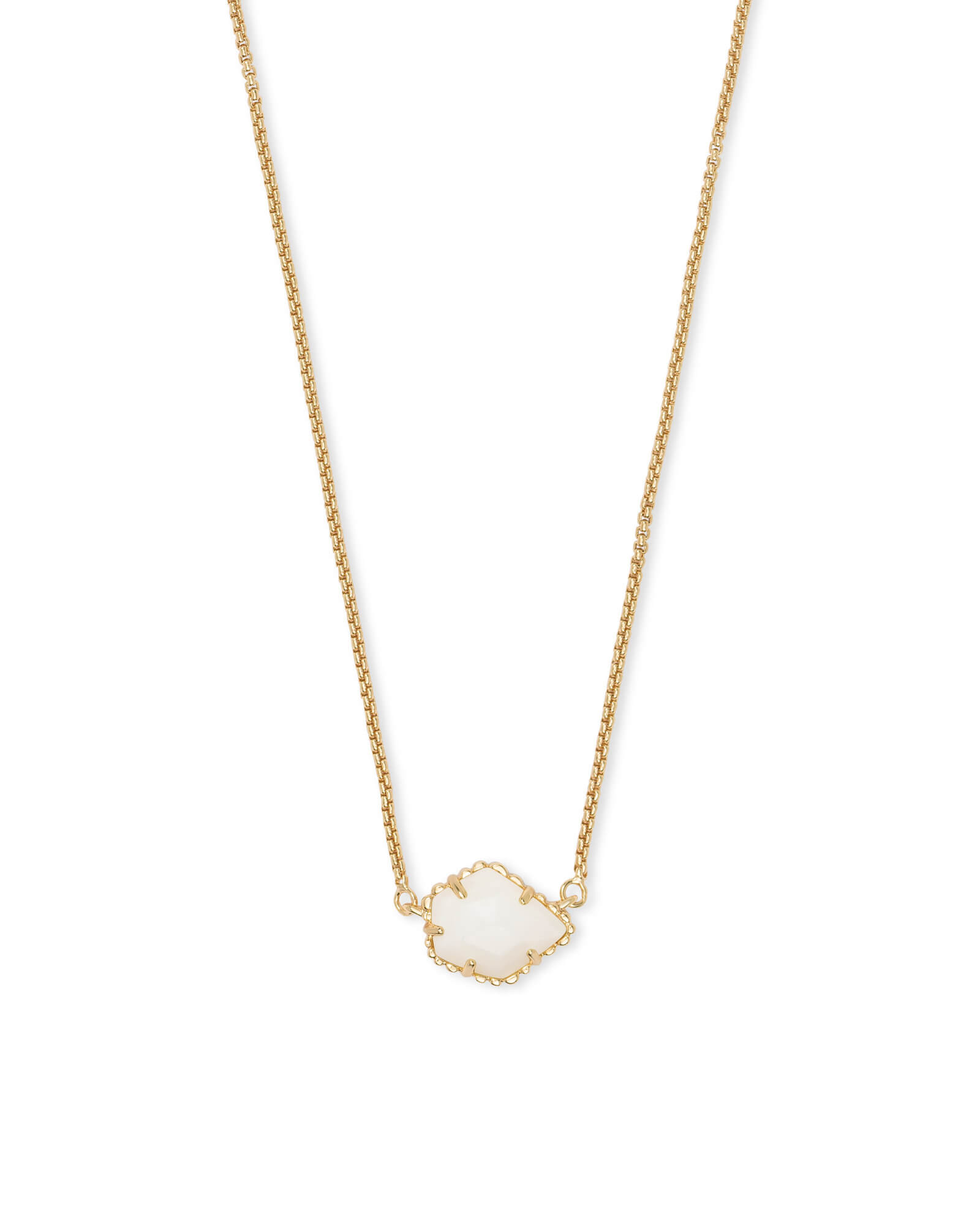 Tess Gold Pendant Necklace In White Pearl | Kendra Scott