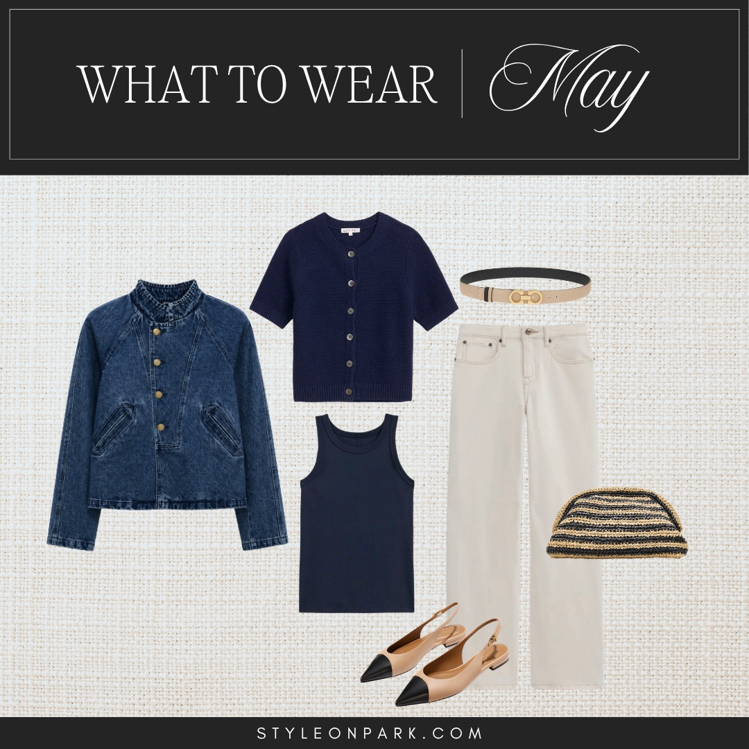 A polished spring outfit for cool May mornings, lunch meetings, city days, or just out exploring when you want to feel put together without overthinking it.

Lightweight layers, comfortable slingbacks, and classic neutral pieces always work. 

 #LTKSeasonal #LTKWorkwear #LTKTravel