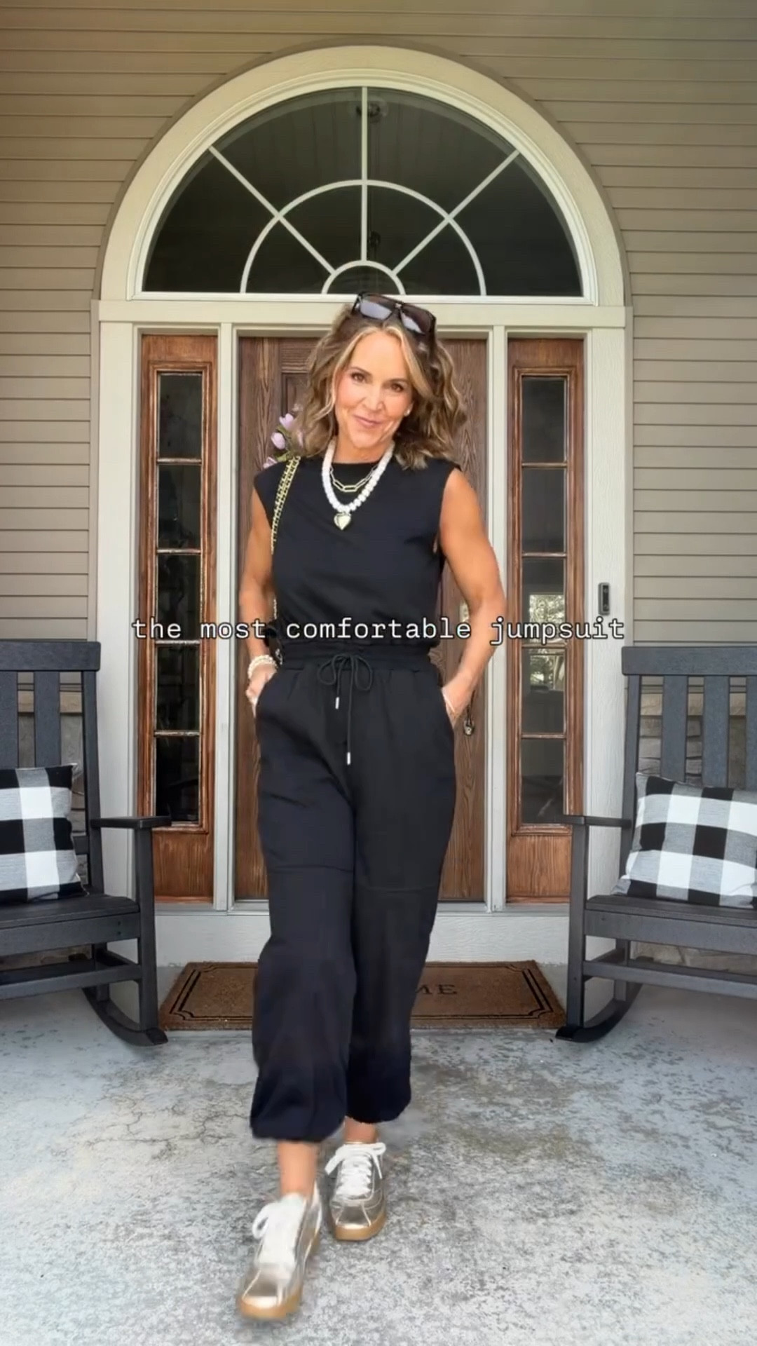 Like wearing PJ’s all day - if you’re looking for comfort, this jumpsuit is it!
And these Cole Haan. shoes are perfect for travel and absolutely fantastic. 


#LTKTravel #LTKActive #LTKOver40
