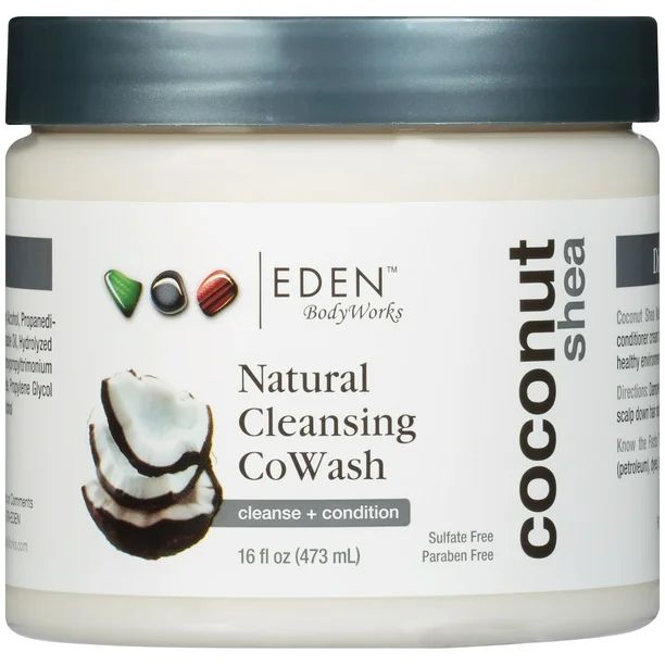 Eden Coconut Shea Natural Cleansing CoWash 16 fl. oz. Jar | Walmart (US)