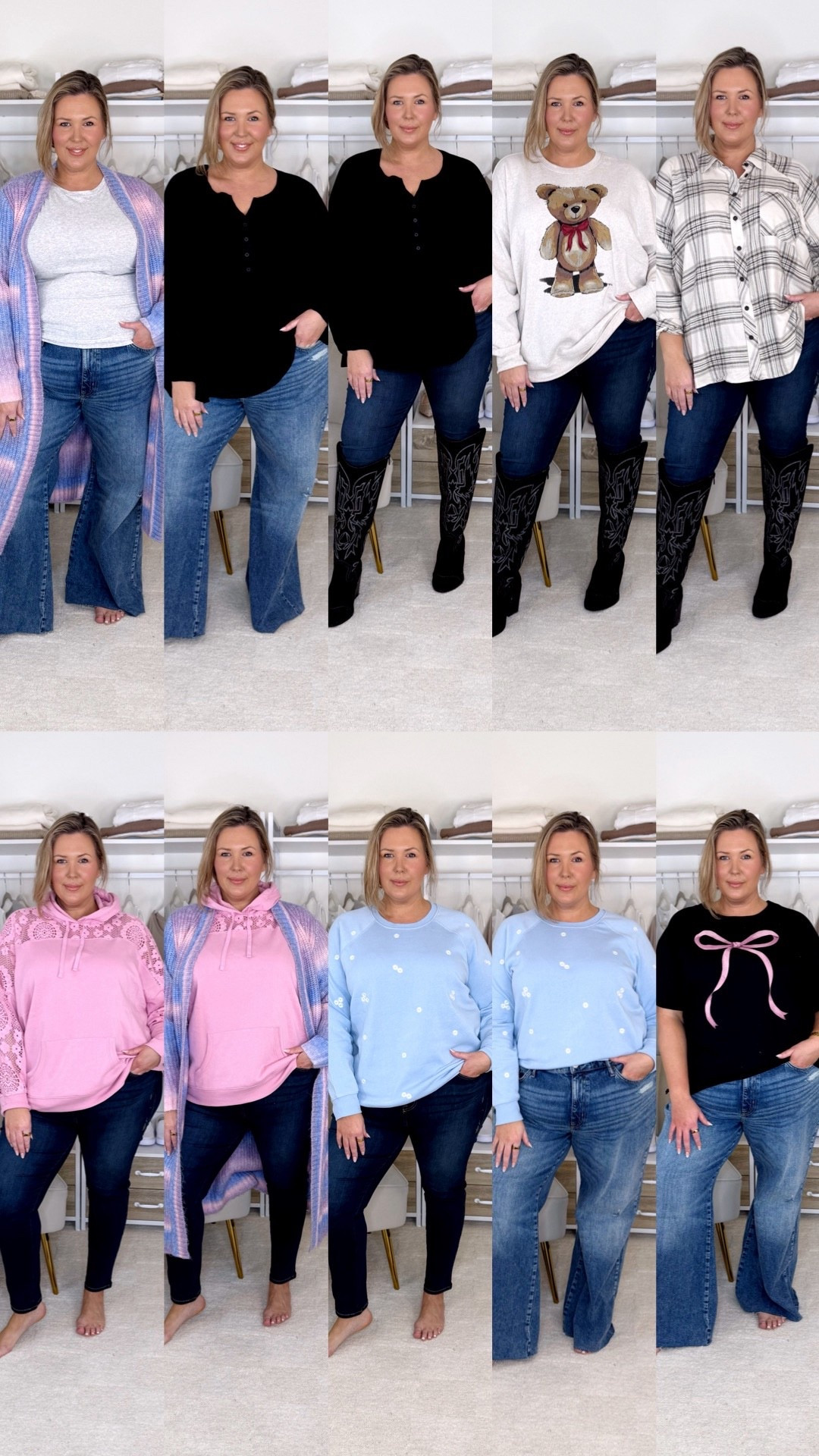 Plus size Torrid haul! Wearing a 2 (2X) in mostly everything here! My wide leg jeans are a 20 and skinny jeans are a 18! The teddy bear shirt I sized up to a 3 (3X) in! 

Plus size fashion, everyday outfit ideas, trendy fashion, mom style, comfy casual, winter fashion, torrid haul, torrid finds

#LTKOver40 #LTKMidsize #LTKPlusSize