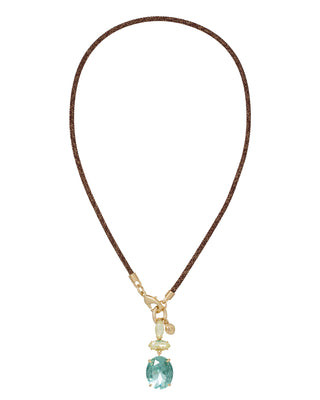 Crystal Granita Le Petite Cord Necklace | Roxanne Assoulin