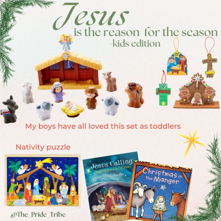 Jesus-  reason for the season ❤️ 
I have had the little people nativity set for years & love pulling it out at Christmas. I also buy a few books/crafts from “the elf” to gift the boys each year. Linked some favorites. 
#ltkkids #ltkseasonal

#LTKGiftGuide #LTKHoliday #LTKfamily