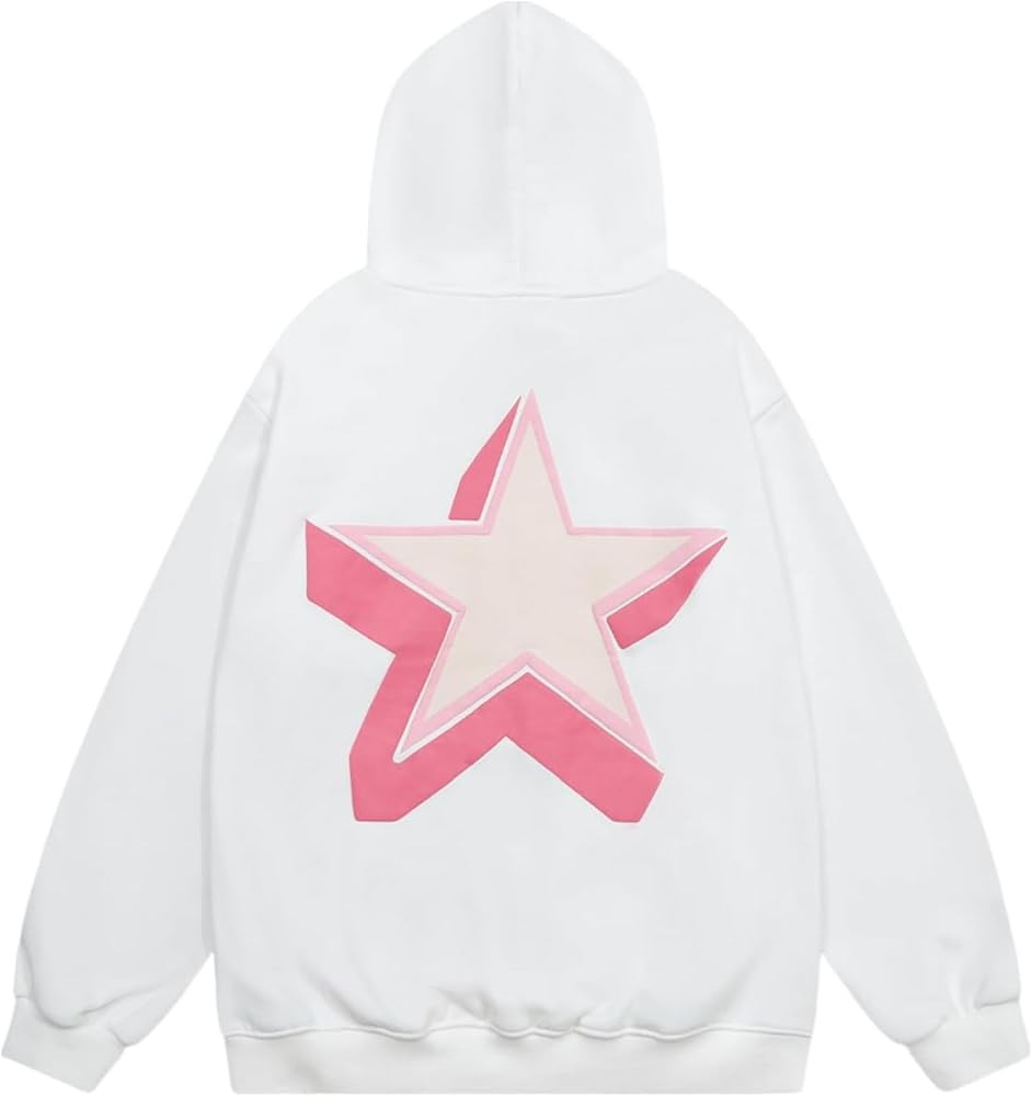 Aelfric Eden Womens Oversized Star Graphic Hoodies Fashion Long Sleeve Hoodie Pullover Hooded Swe... | Amazon (US)