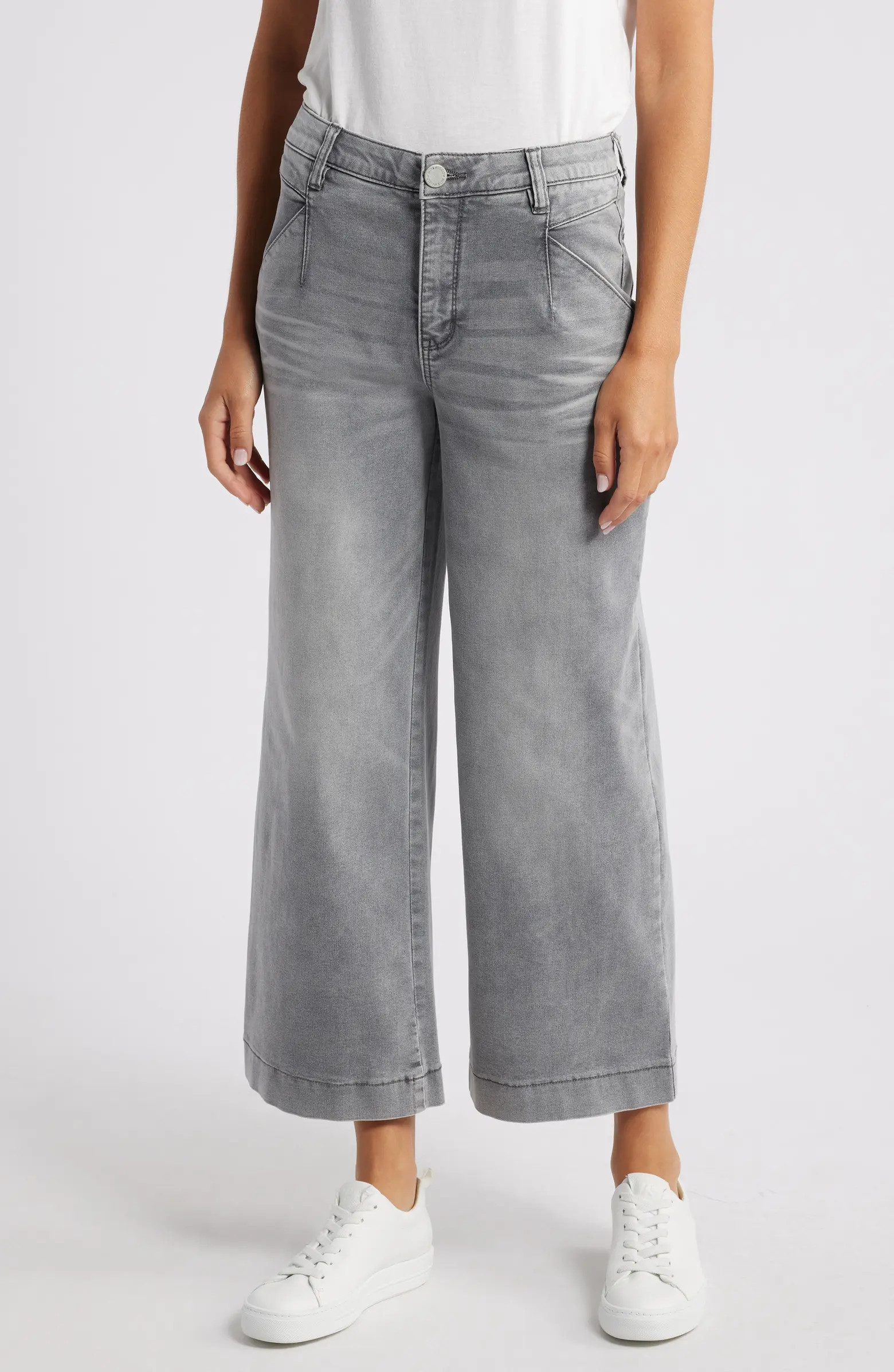 Wit & Wisdom 'Ab'Solution Wyatt Skyrise V-Pocket Ankle Wide Leg Jeans | Nordstromrack | Nordstrom Rack