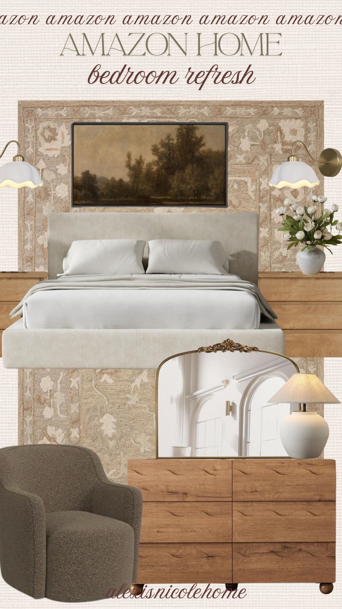 This bedroom refresh all from Amazon 😍 that wavy dresser though!! 

#LTKHome #LTKFindsUnder100 #LTKSeasonal