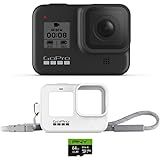 GoPro HERO8 Black + Lanyard + 64 GB SD Card - E-Commerce Packaging - Waterproof Digital Action Camer | Amazon (US)