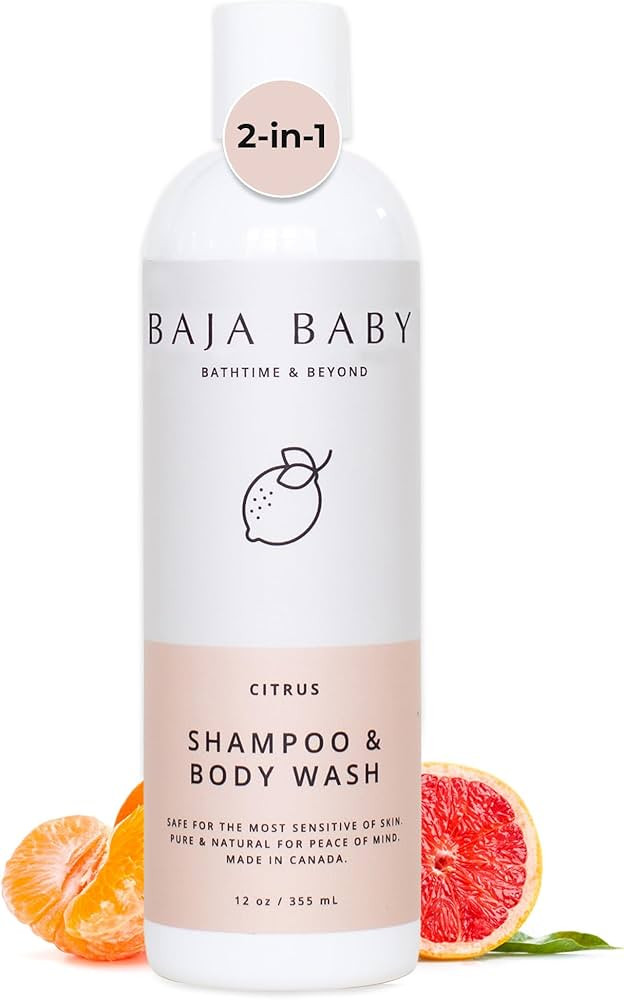 Baja Baby Citrus Shampoo & Body Wash - Organic, Gluten-Free, Vegan, EWG VERIFIED™ - Ideal for S... | Amazon (US)