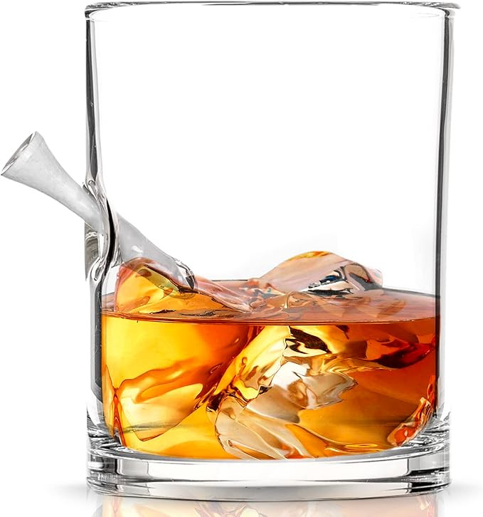 Hole in One Golf Tee Whiskey Glasses - Original Handcrafted Embedded Barware (10 oz) - Ideal for ... | Amazon (US)