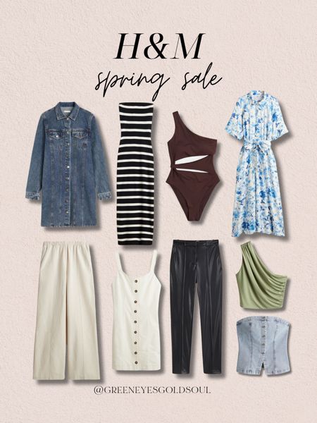 H&M spring sale! 💛 
Tube dress, swimsuit, denim dress, denim, linen pants, dress, one shoulder top, bandeau

#LTKsalealert #LTKSeasonal #LTKU