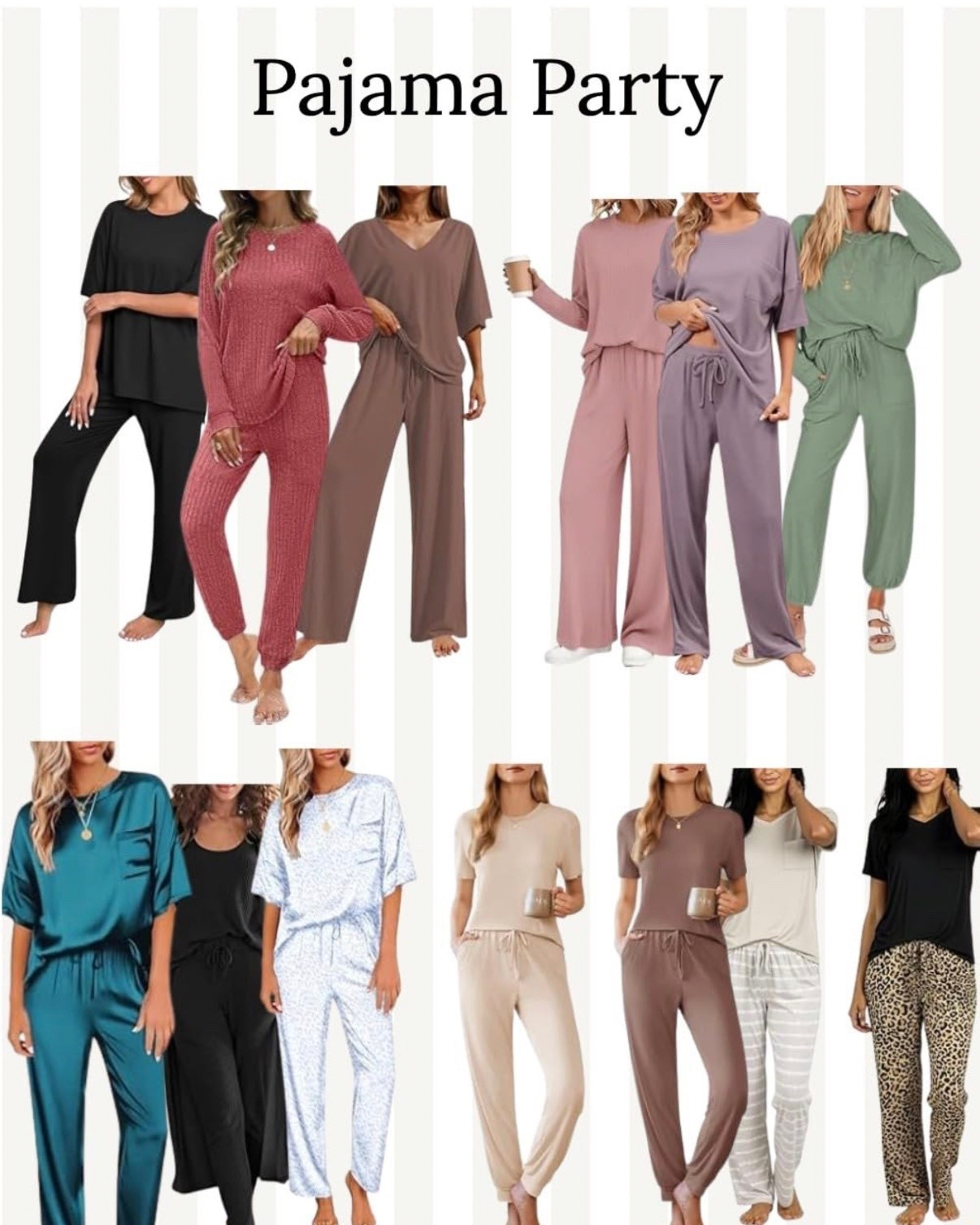 Amazon pajamas I swear by ☁️
Soft, flattering, and actually affordable — these are the sets I keep re-buying and wearing on repeat.

Perfect for lounging, sleeping, or pretending you’re “just resting your eyes.”
Tap to shop all my favorites 🤍

#pajamasets #pajamaset #womenspajamas #matchingpajamas #amazonsleepwear #amazonpajamas #sleepwearstyle #loungewearset #matchingloungewear #comfypajamas #softpajamas #cozypajamas #affordablepajamas #amazonfashionfinds #amazonfinds #homebodystyle #cozygirlvibes #loungewearfashion #sleepwearinspo #affordablepajamas #amazonfashion #amazonpajamas #ltkunder50 #ltkfinds #ltkhome #cozyaesthetic #loungewearstyle #pajamaset #sleepwearstyle #comfystyle #homebodyvibes #cozygirl #affordablefashion #shopltk 

#LTKValentine #LTKselfcare #LTKSaleAlert