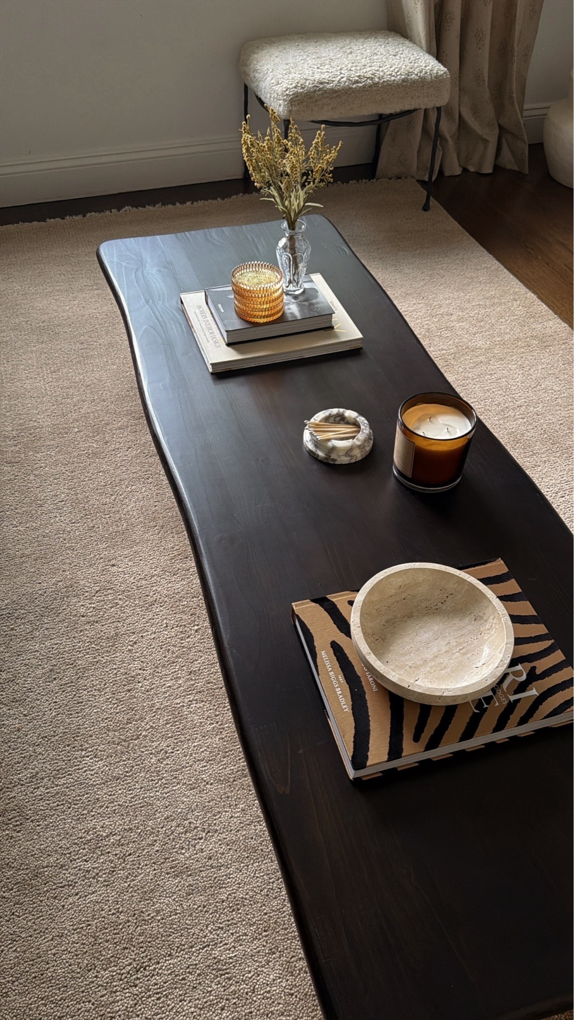 This table is huge & substantial & from Zara home!
*Rug in color oat