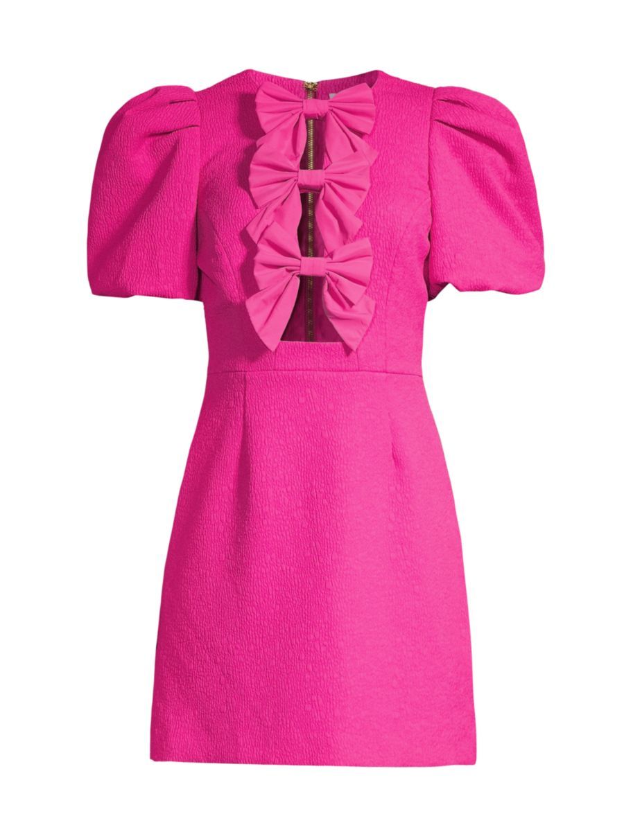 Rebecca Vallance Cecily Bow Minidress | Saks Fifth Avenue