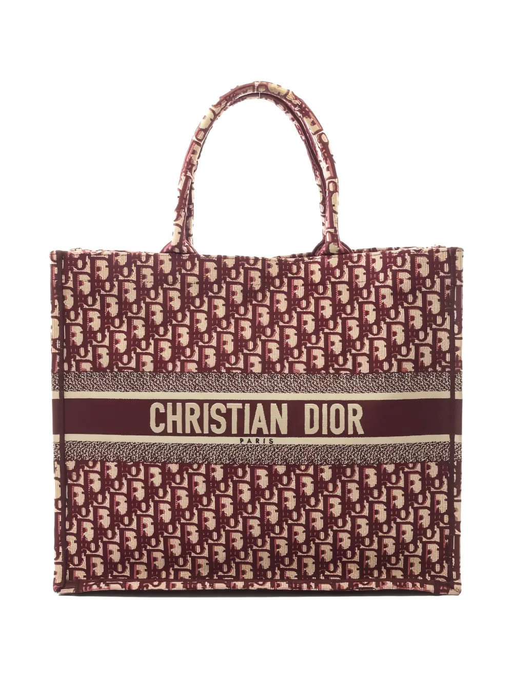 Christian Dior Pre-Owned 2010 oblique canvas tote bag - Red | Farfetch Global