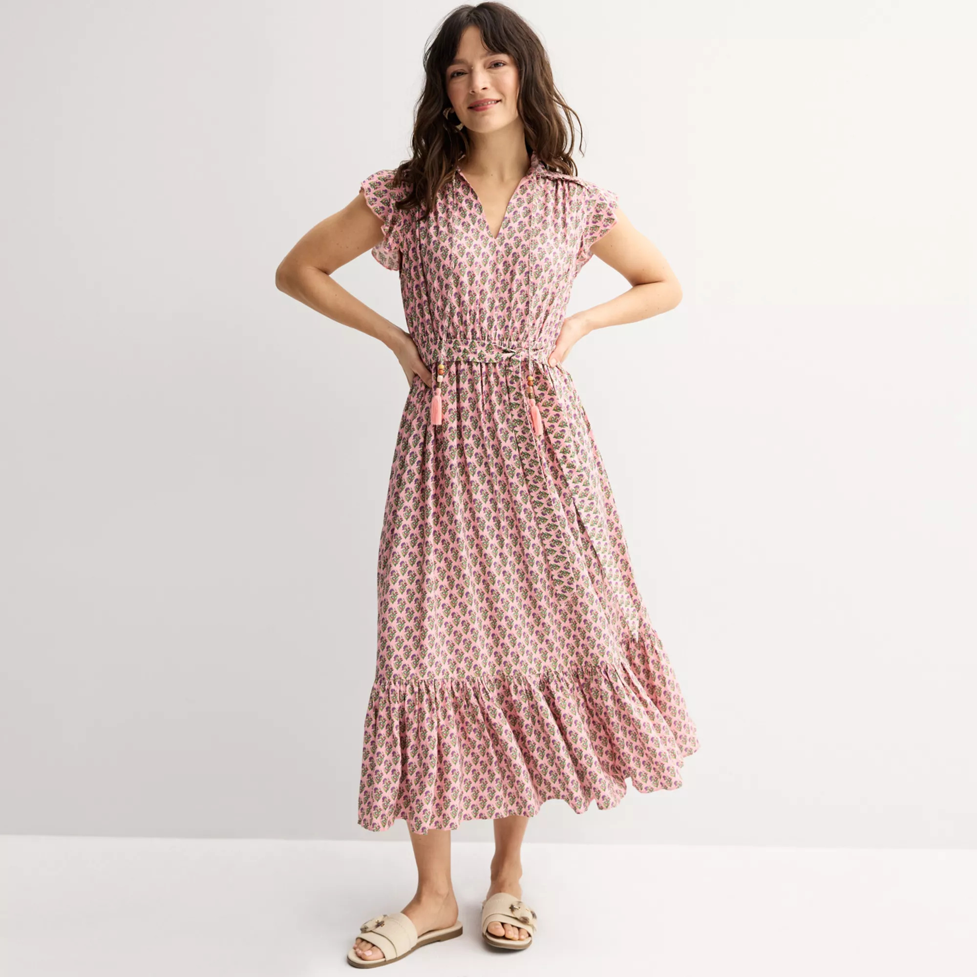 Women's Farmers Market Smocked Shoulder Dress | Kohl's