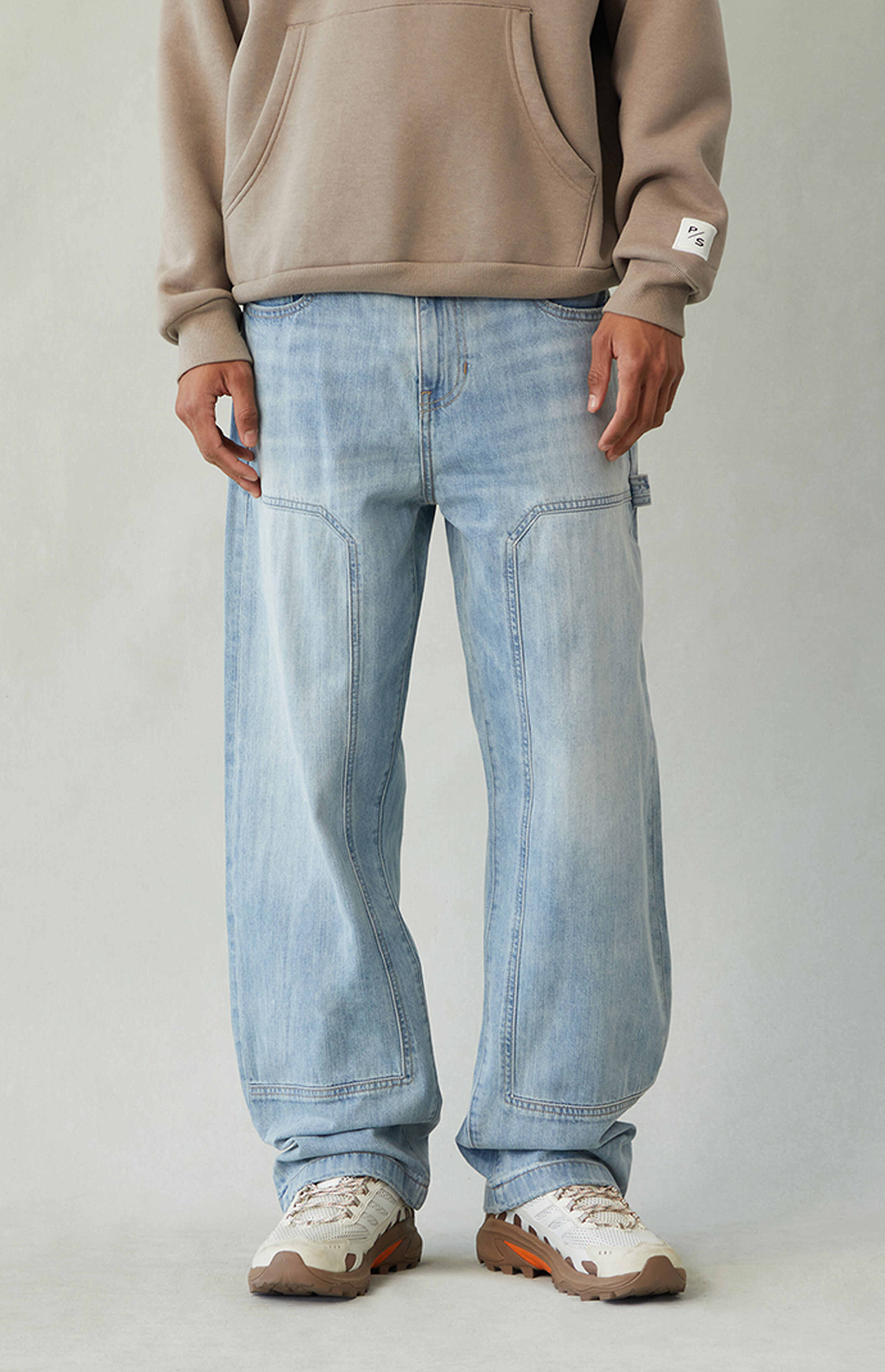 Pacsun Dylan Baggy Jeans Carpenter Light Blue | PacSun