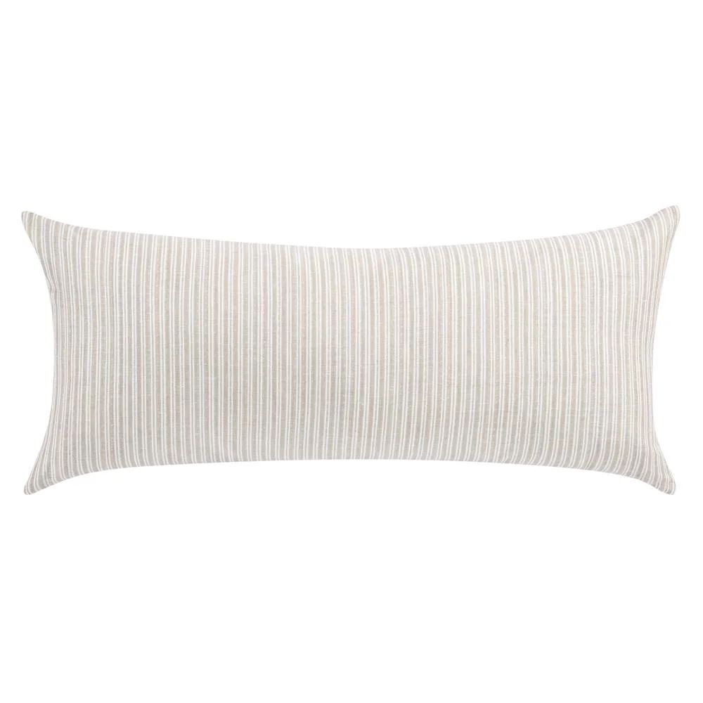 Classic Home Camille 16"x36" Cotton Linen Blend Throw Pillow, Natural Beige - Walmart.com | Walmart (US)