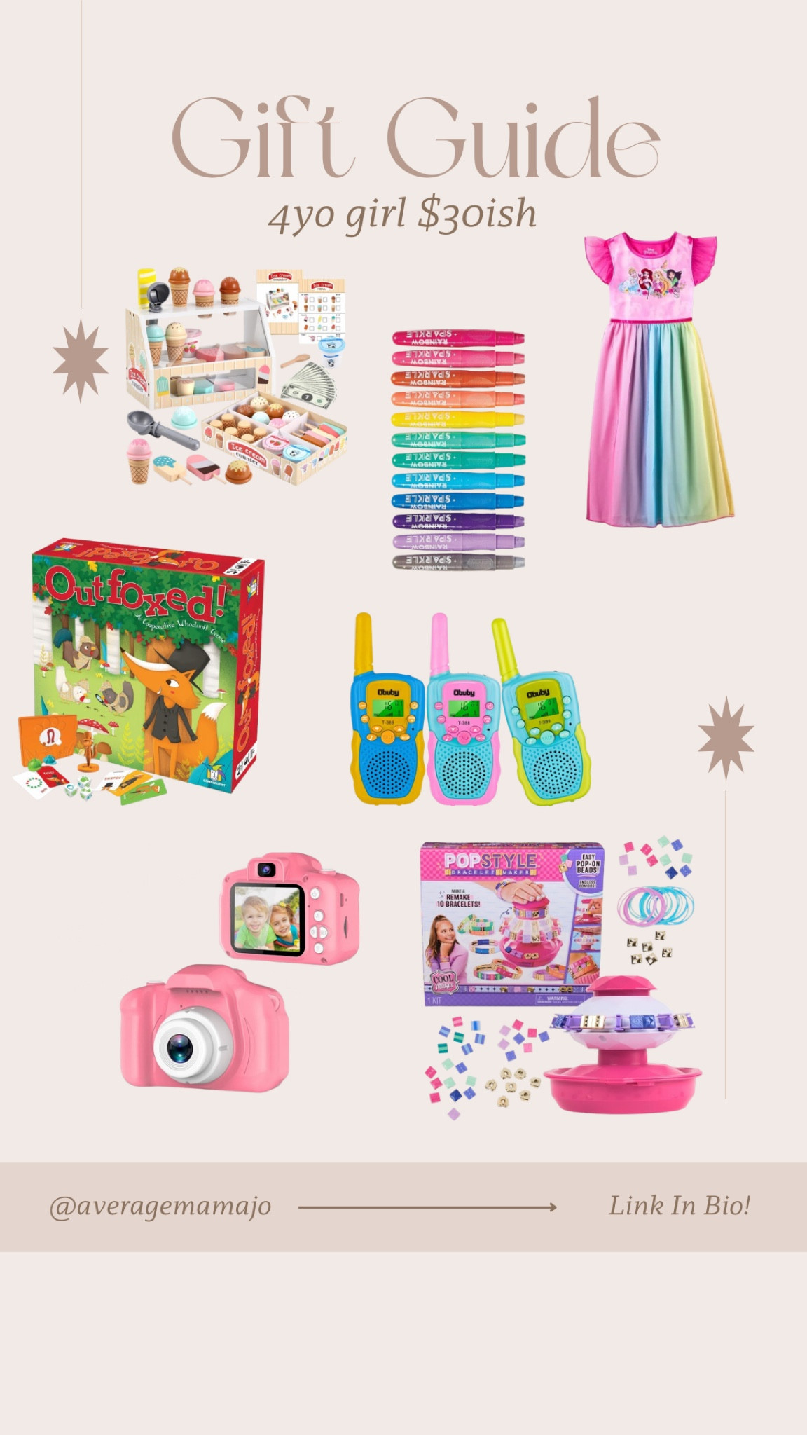 Gift Guide for 4 year old girl $30 budget 

#LTKHoliday #LTKGiftGuide #LTKKids