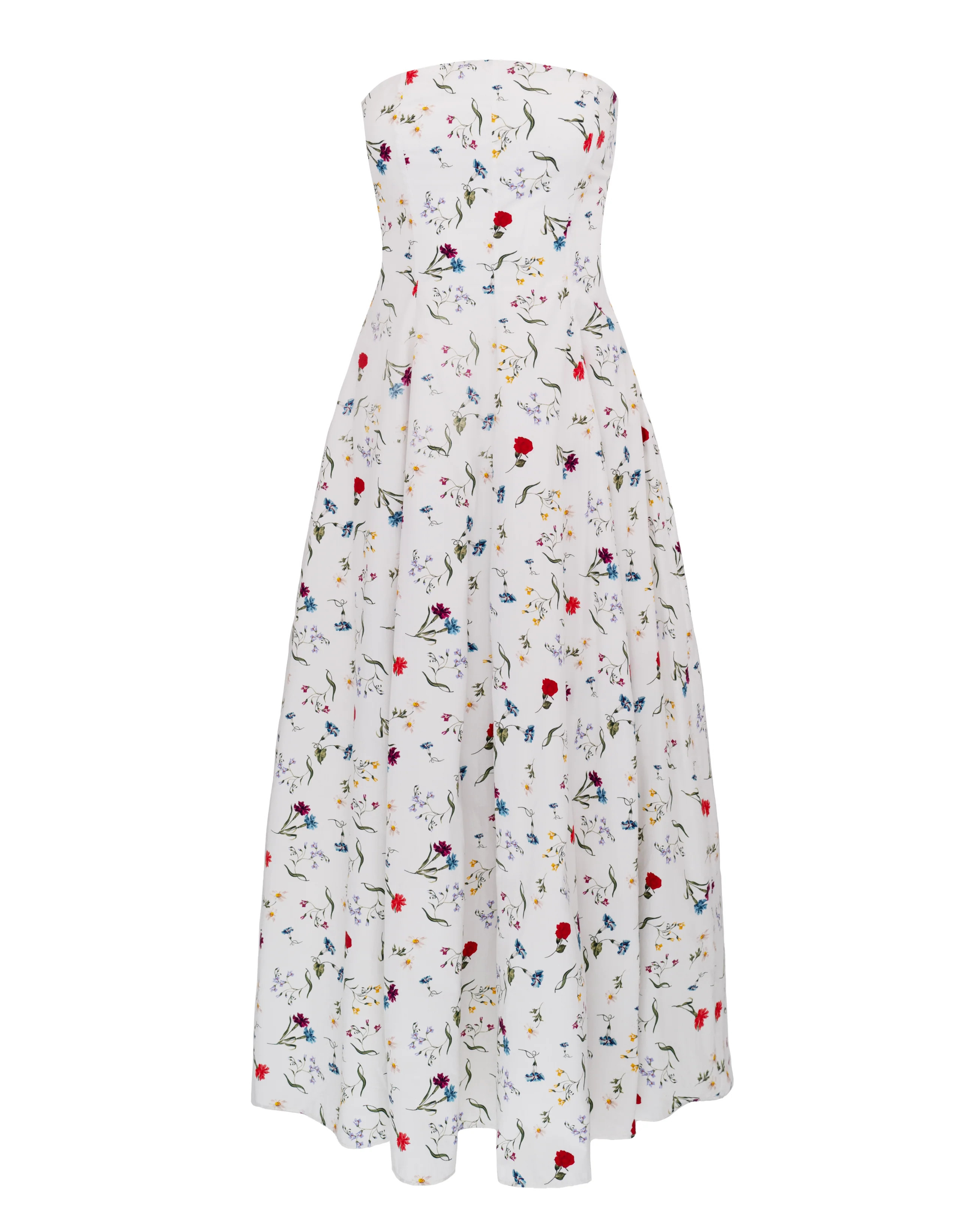 Sable Poplin Midi Dress | Azeeza