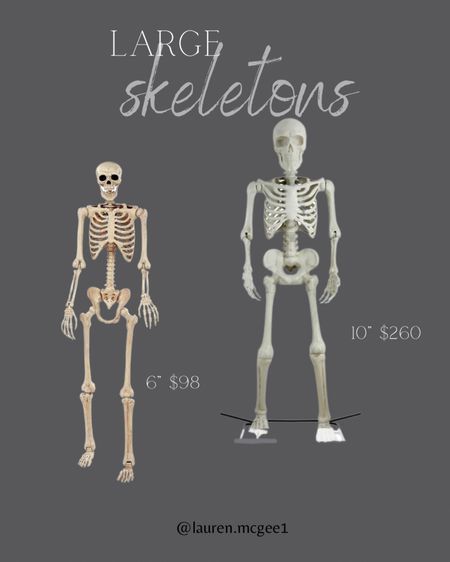 Large skeletons 

#LTKHalloween #LTKHoliday #LTKSeasonal