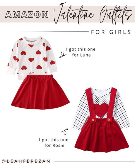 Valentine’s Outfits for Little Girls | Amazon Valentine’s Day Outfits | Valentine Outfits | Red Skirt | Heart Sweater 

#LTKSeasonal #LTKFind #LTKkids