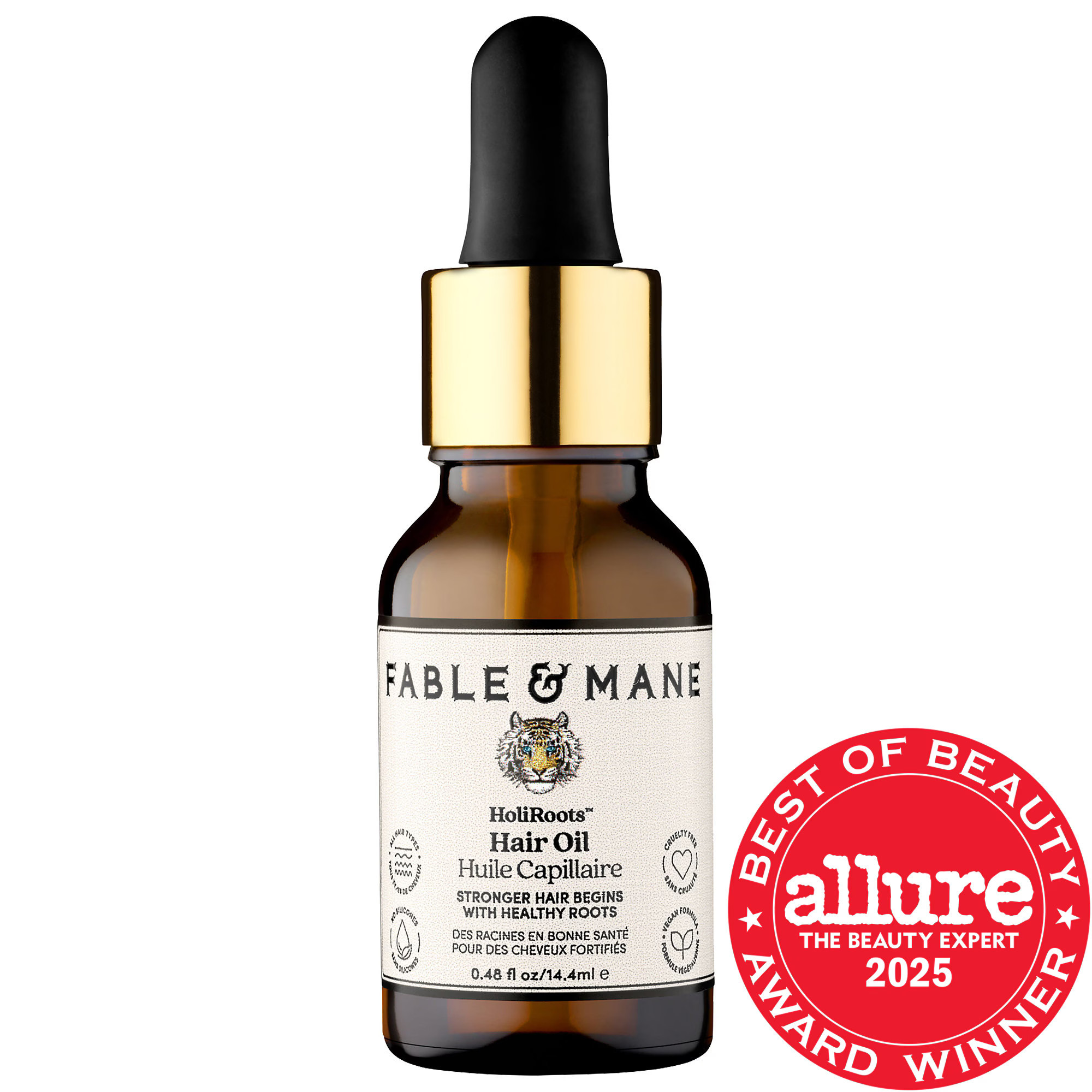 Fable & Mane Mini HoliRoots Pre-Wash Treatment Oil for Thinning Hair 0.48/14.4ml | Sephora (US)