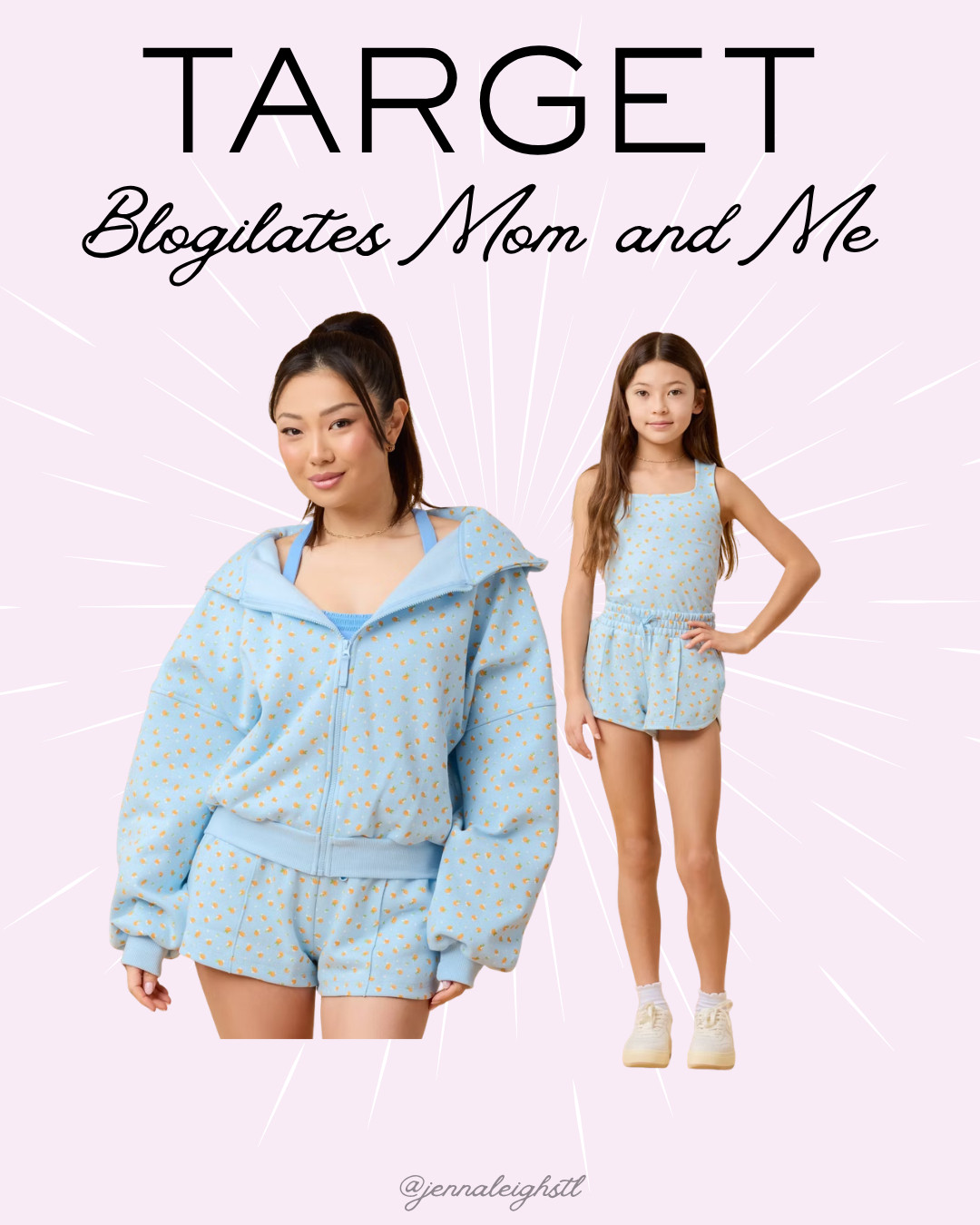 Target find. The Blogilates mommy and me marshmallow hoodie and dolphin shorts are the cutest matching set for moms and their girls. 

 #LTKMothersDay #LTKMidsize #LTKKids