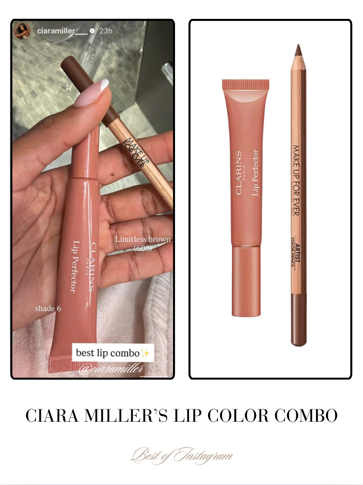 Ciara Miller's Lip Color Combo 📸 + Info= @ciaramiller___ 

 