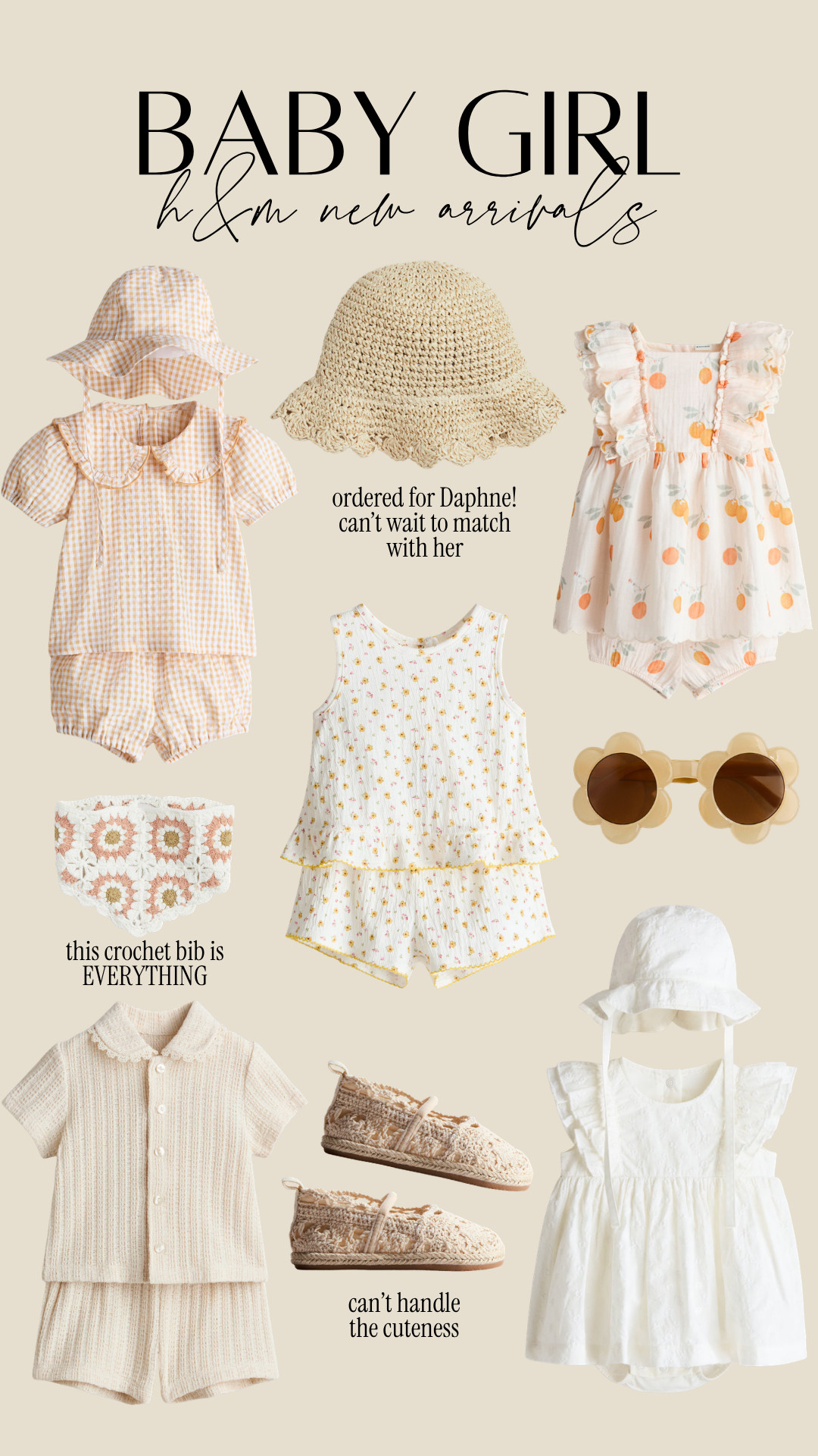 Baby girl new h&m arrivals!! So many cutie sets and accessories for Spring. Most have sized from NB to 4T 

 #LTKBaby #LTKKids