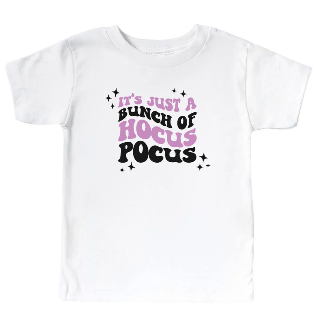 Just A Bunch Of Hocus Pocus Kids Graphic Tee | White | Caden Lane