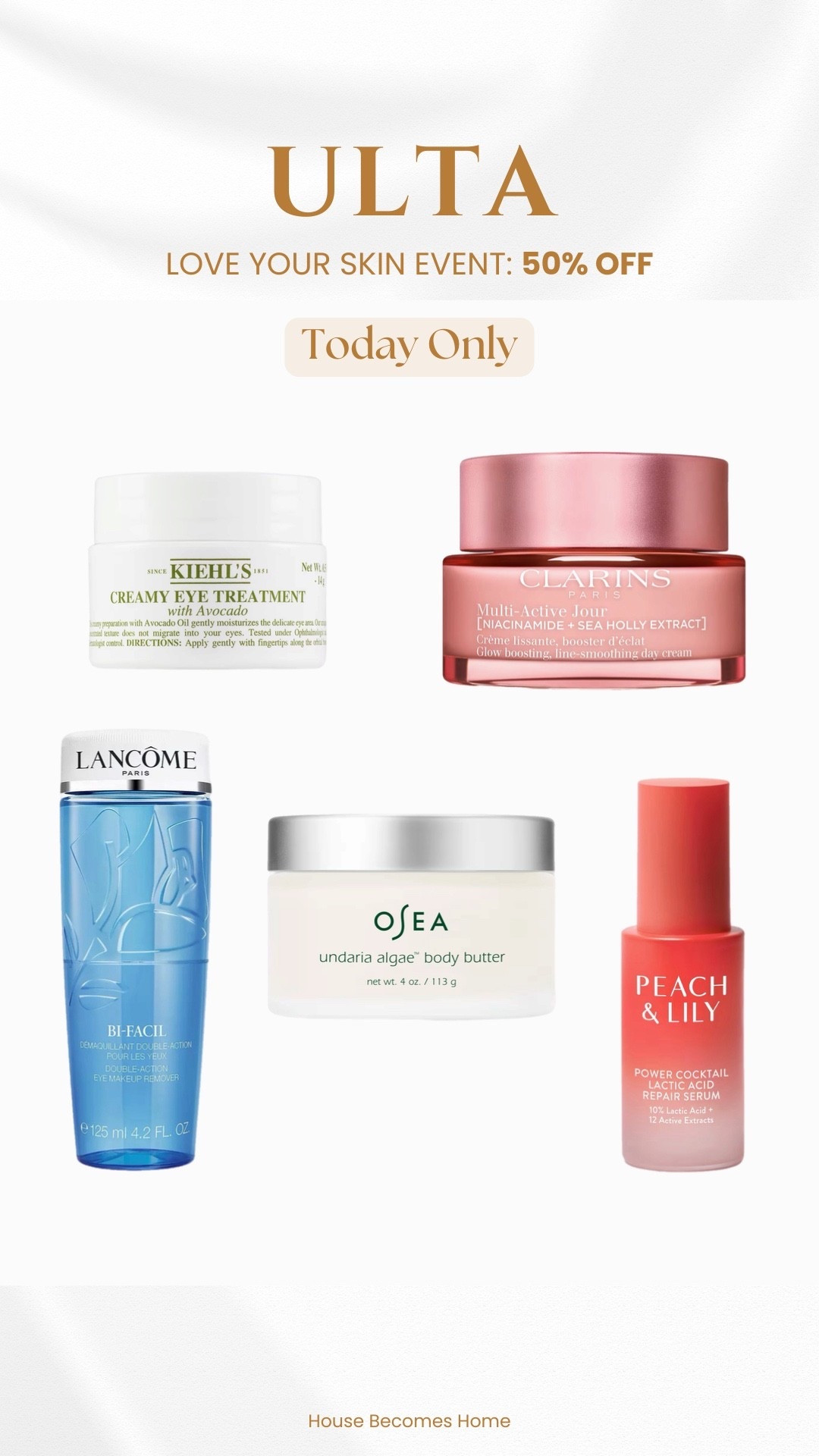 Ulta 50% off today only!!




#LTKFindsUnder50 #LTKSaleAlert #LTKBeauty