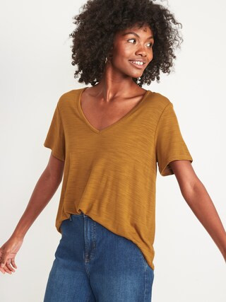 Luxe V-Neck T-Shirt for Women | Old Navy (US)