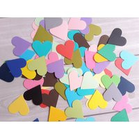 1 9/16"" Assorted Color Mini Heart/Confetti Scrapbooking Hearts Paper Crafting Supplies Journal Smal | Etsy (US)