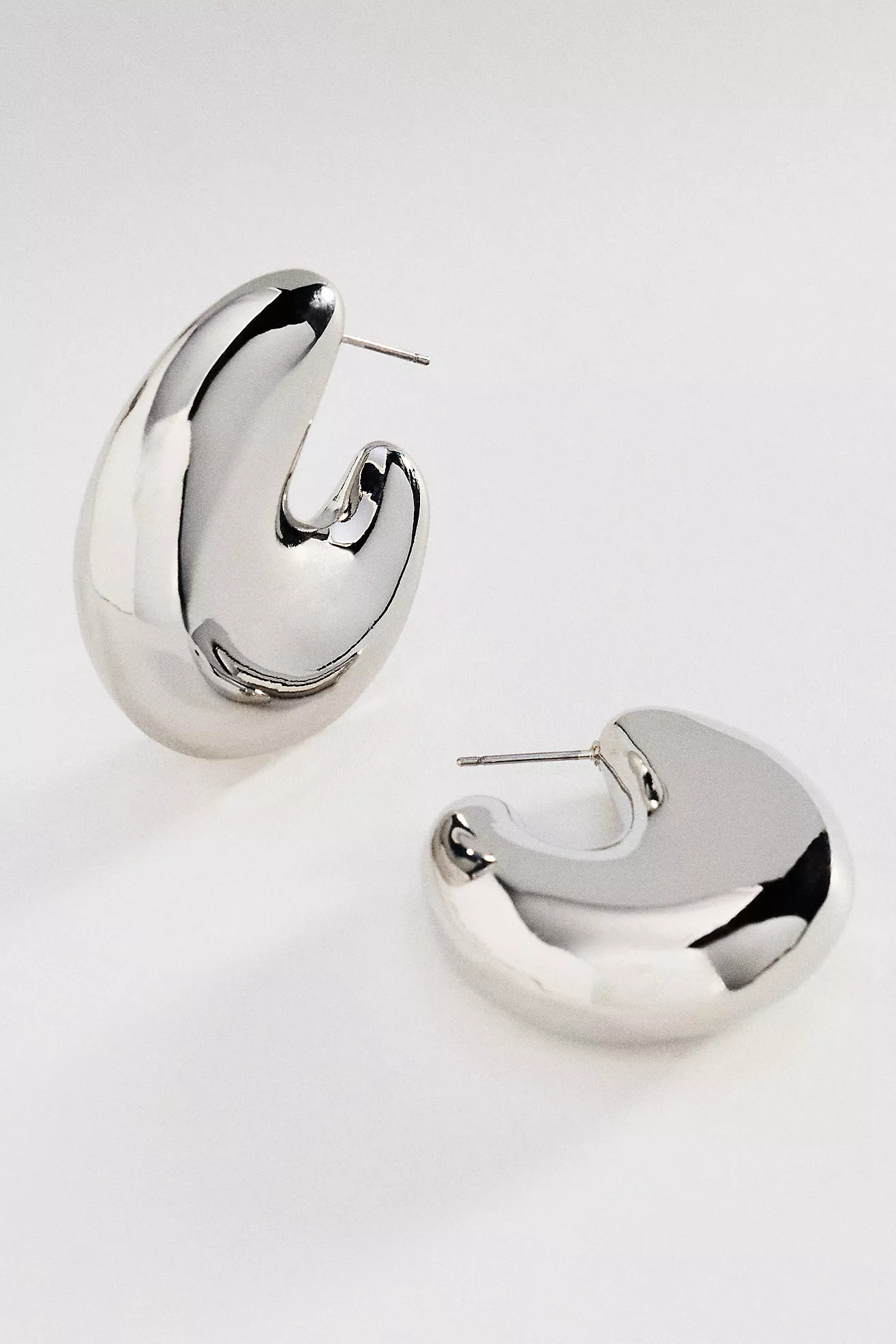 Puffed Huggie Hoop Earrings | Anthropologie (US)